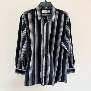 Men’s Striped Button Down Shirt